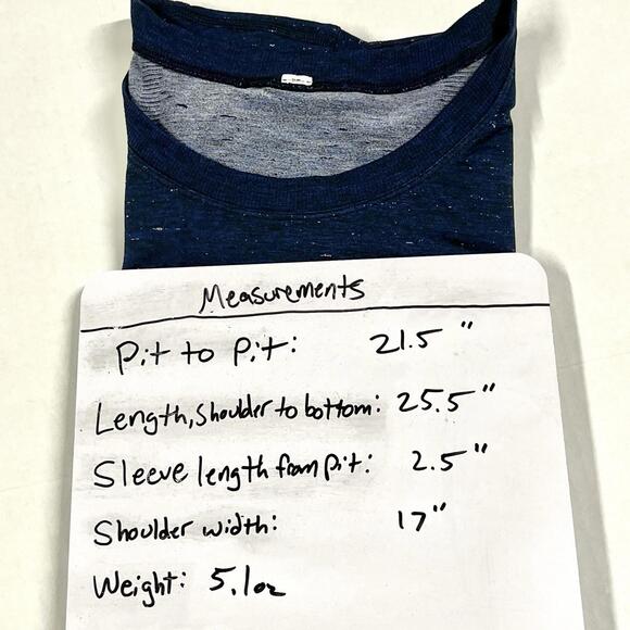 Lululemon Swiftly Relaxed Short Sleeve T Shirt Cosmic Shift Hyper Blue Sz XL - Picture 8 of 9